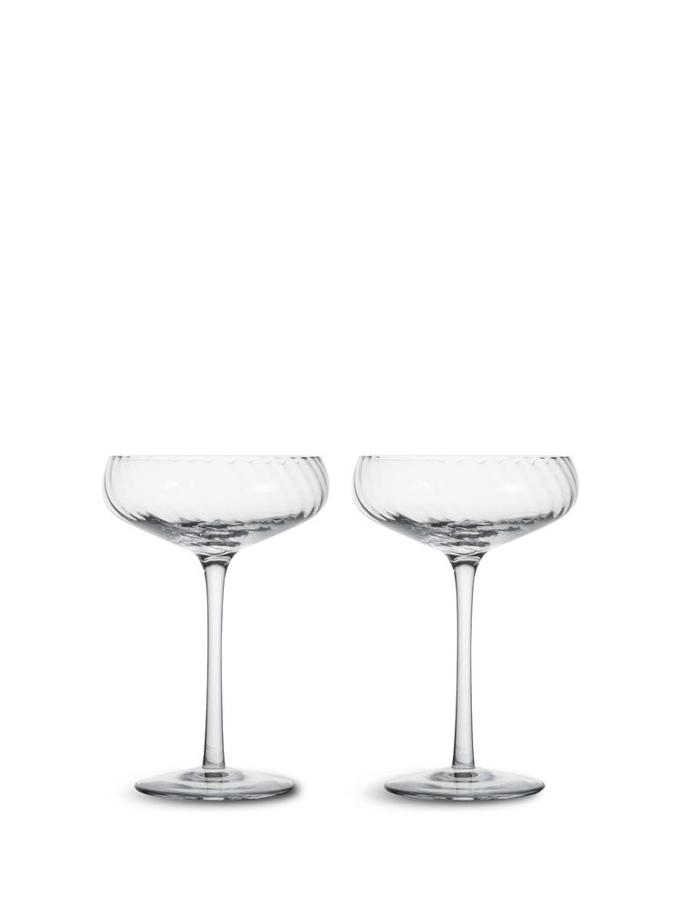 BYON Opacity klar champagneskål